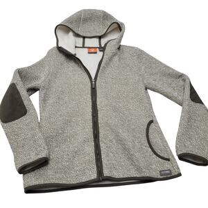 Merrell transition fleece green knit sweater jacket full zip gorpcore